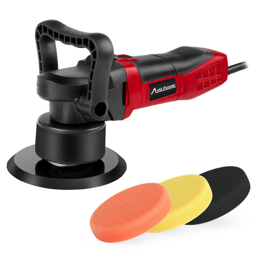AVID POWER Buffer Polisher, 6-inch Dual Action/DA Polisher for Car Detailing, Random Orbital Car Buffer Polisher Waxer Kit with Variable Speed & 3 Polishing Pads