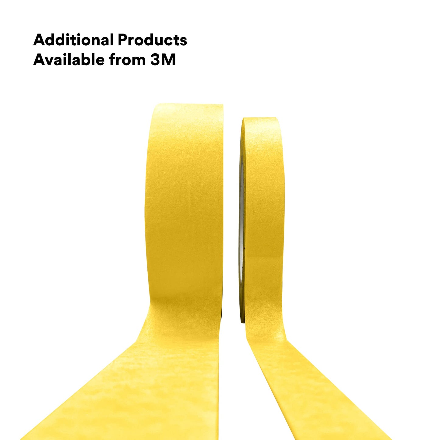 3M Automotive Refinish Masking Tape 388N, 06654, 36 mm x 55 m, Yellow, Crepe Backing, Moisture Resistant, Multi-Purpose