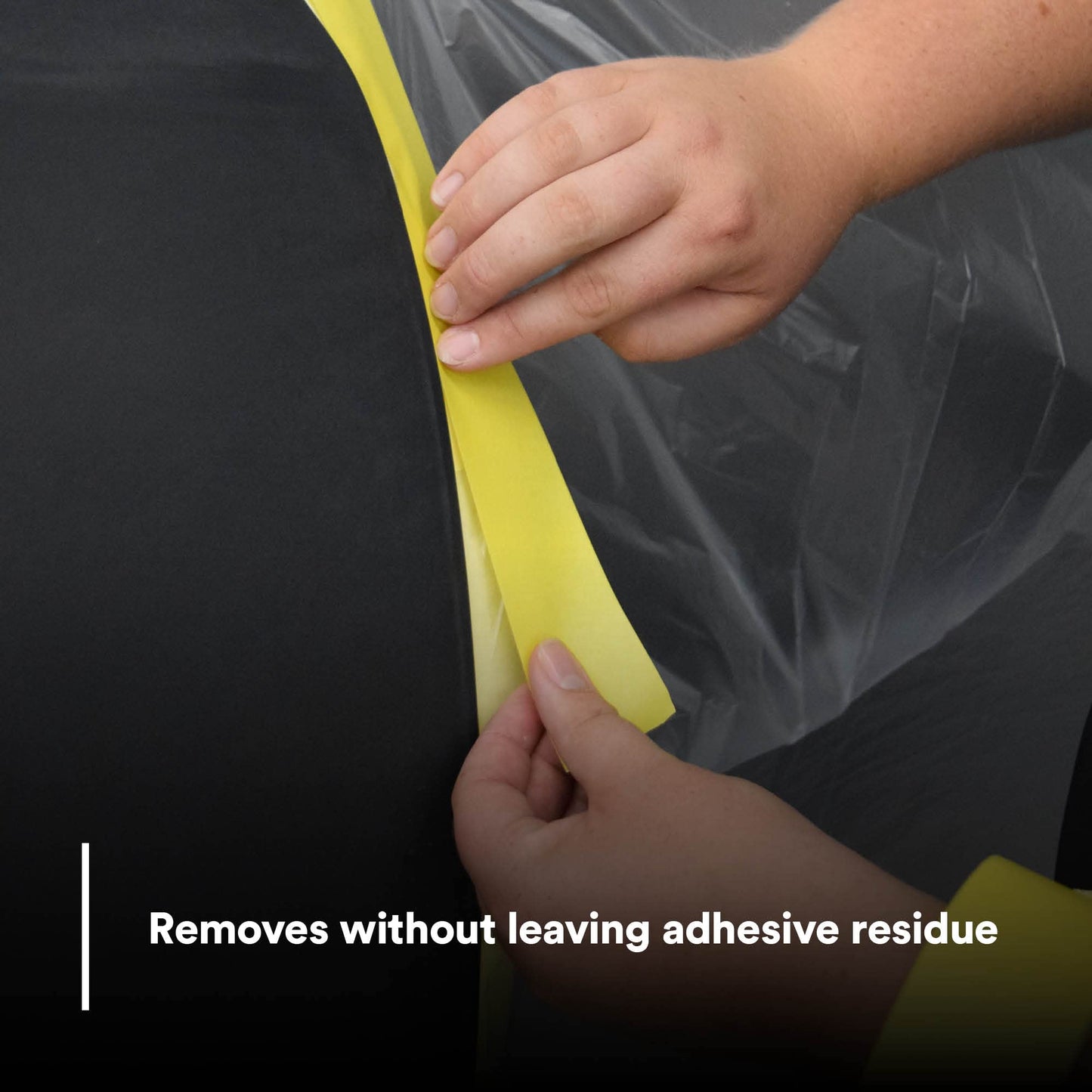 3M Automotive Refinish Masking Tape 388N, 06654, 36 mm x 55 m, Yellow, Crepe Backing, Moisture Resistant, Multi-Purpose