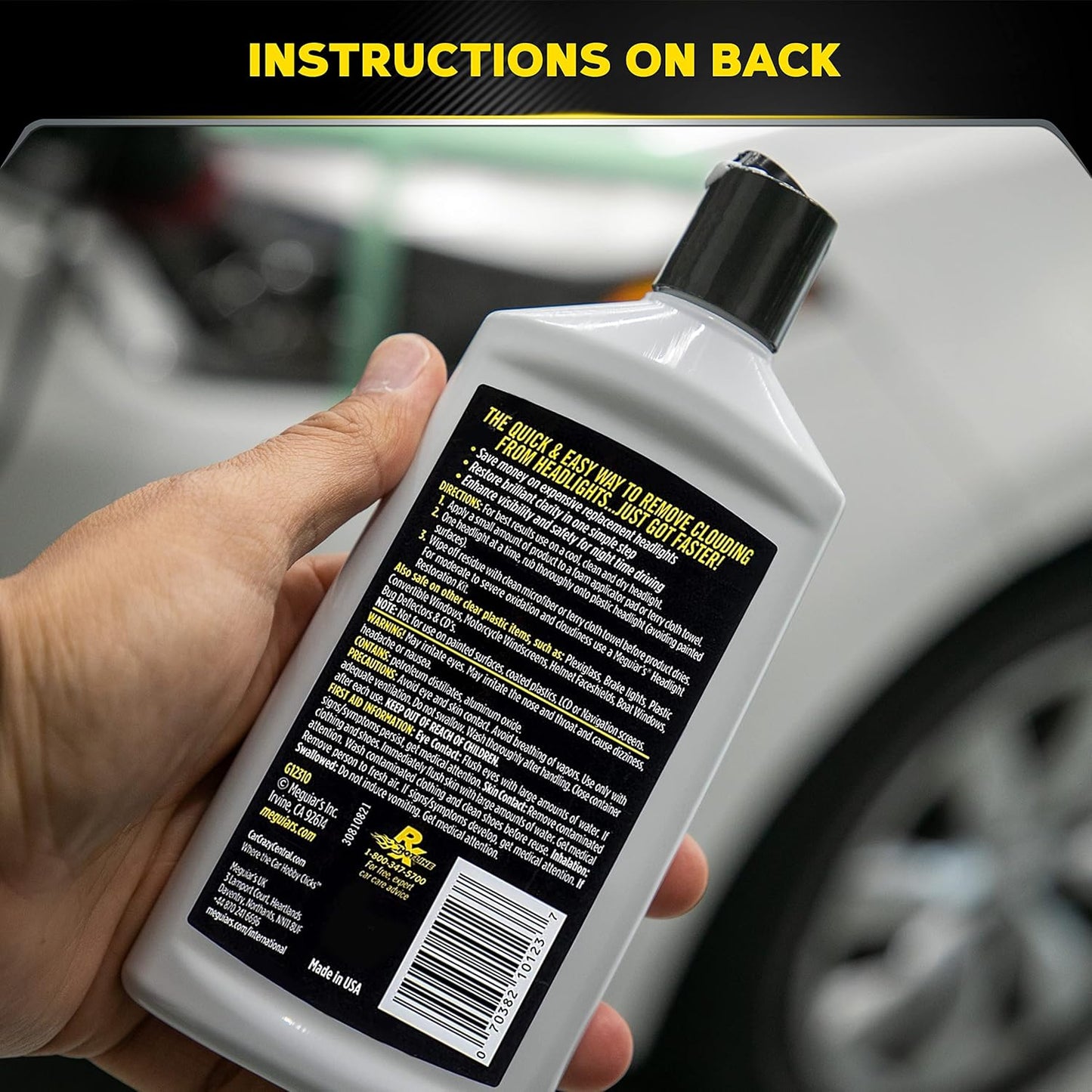 Meguiar's G12310EU PlastX Plastic Polish, 296 ml