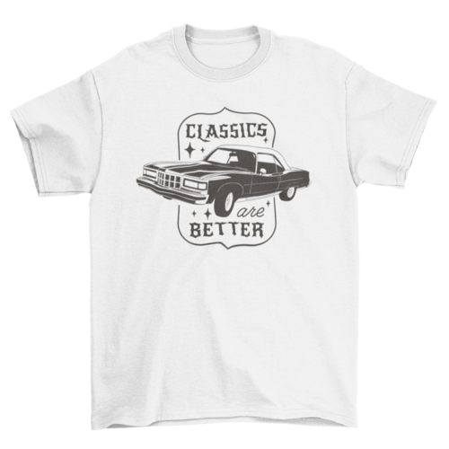 Classical car transport t-shirt