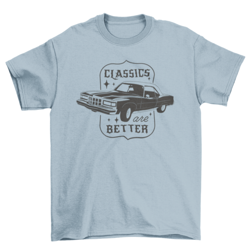Classical car transport t-shirt