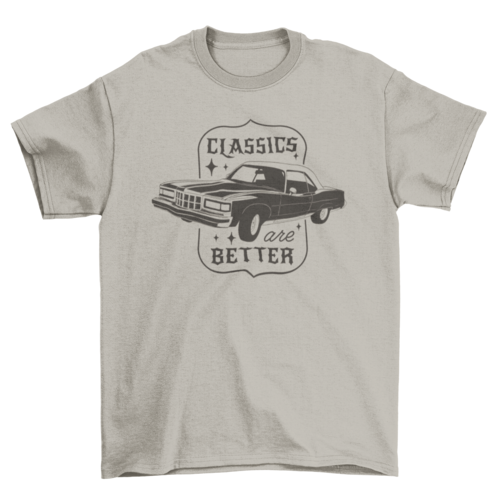 Classical car transport t-shirt