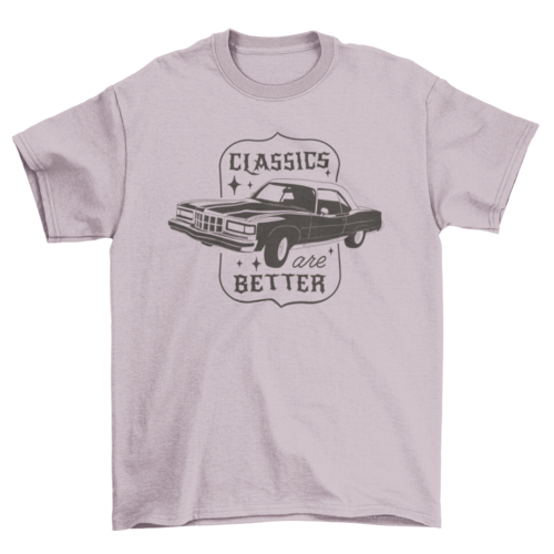 Classical car transport t-shirt
