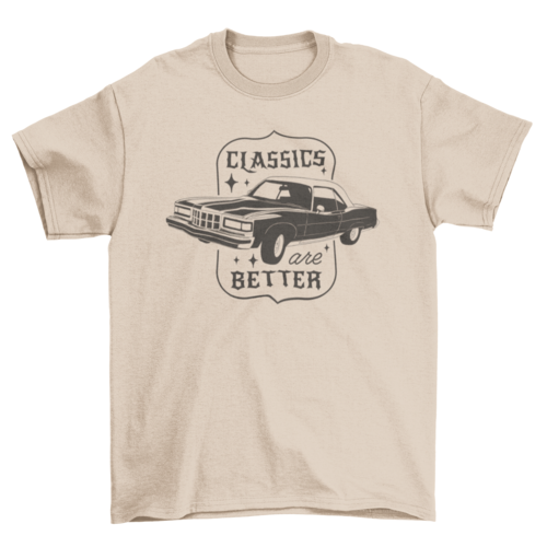 Classical car transport t-shirt