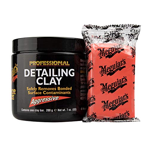 Meguiar's G10240 Smooth Surface XL Clay Kit - Includes 240 Grams of Clay Bars, Quik Detailer Spray Bottle and Microfiber Towel