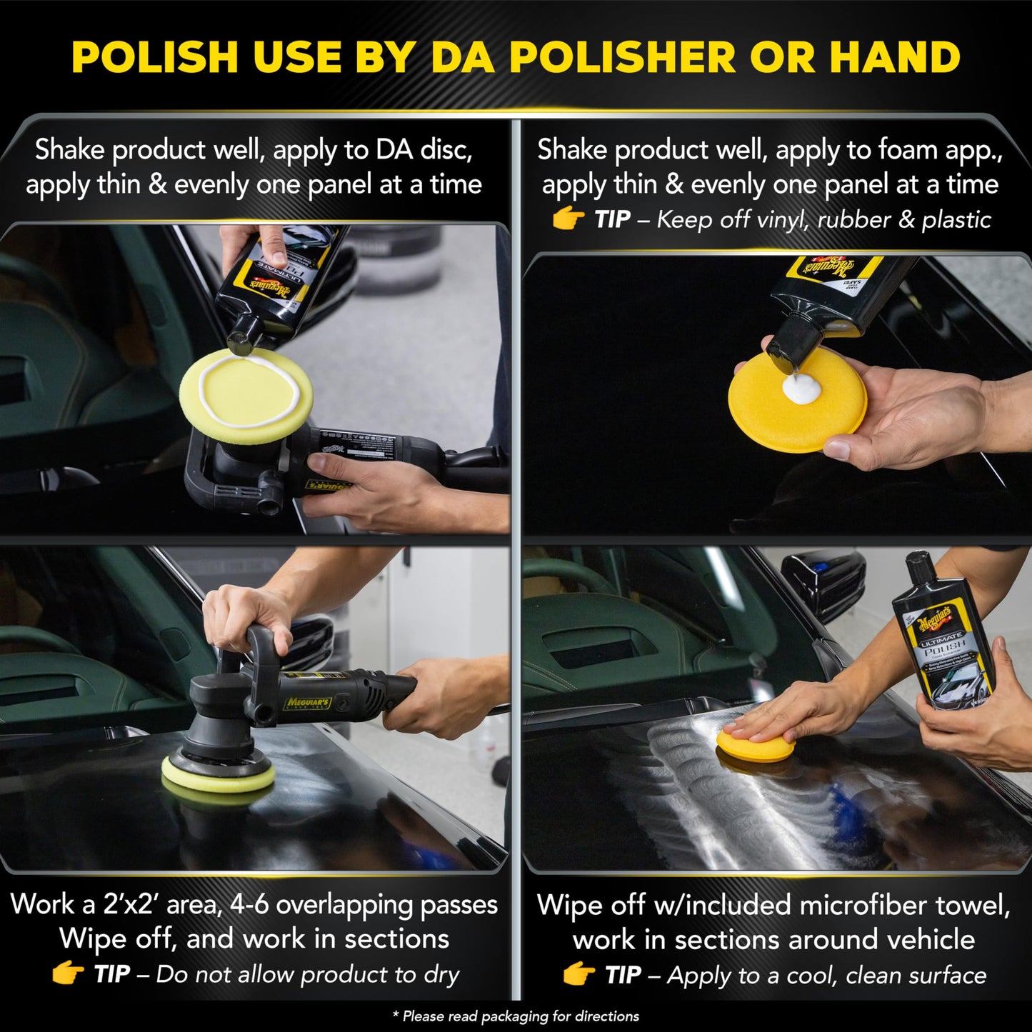 Meguiar's Ultimate 3 Step Paint Care Kit, Car Detailing and Polishing Kit