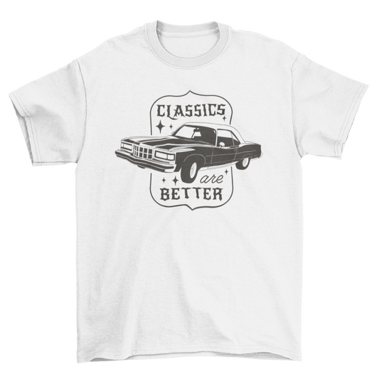 Classical car transport t-shirt
